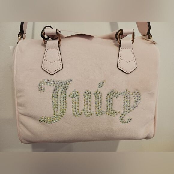 Juicy Couture Velour Powder Blush Obsesion Satchel - Picture 4 of 8
